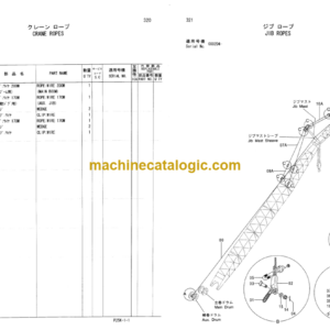 Hitachi Sumitomo SCX900 Crawler Crane Parts Catalog