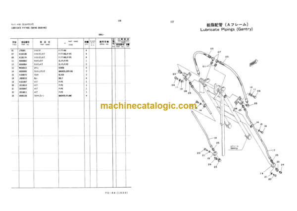 Hitachi KH125-3 Crawler Crane Parts Catalog