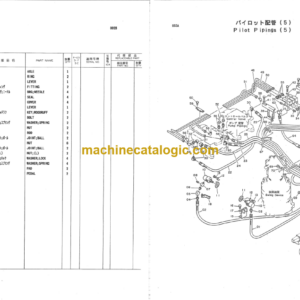 Hitachi KH125D DRAGLINE (With Dragline Bucket 1.0m3) Parts Catalog