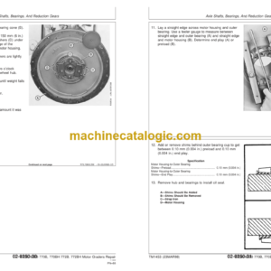 John Deere 670B 672B 770B 770BH 772B 772BH Motor Graders Repair Technical Manual