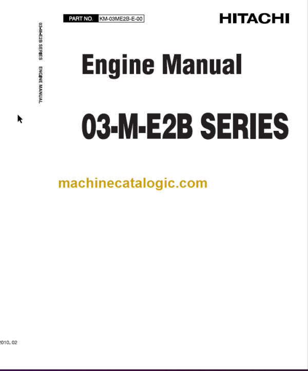 Hitachi 03-M-E2B Series Engine Manual