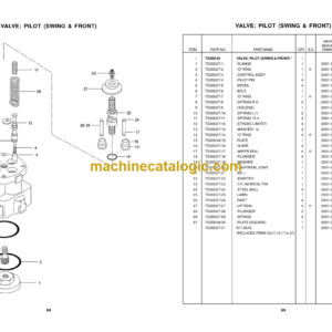 TATA Hitachi EX200 LCi Hydraulic Excavator Parts Catalog