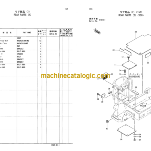 Hitachi CC150 CC150C-2 CC150CW-2 Vibratory Roller Parts Catalog