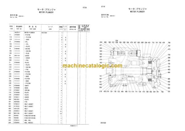 Hitachi Sumitomo SCX900-2 Equipment Components Parts Catalog