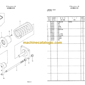 Hitachi Sumitomo SCX500-C SCX550-C Equipment Components Parts Catalog