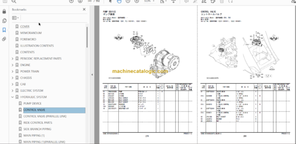 Hitachi ZW180-6 180PL-6 Wheel Loader (PPD850-1-2) Parts Catalog