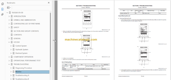 Hitachi ZX35U-5B Hydraulic Excavator Technicial and Workshop Manual