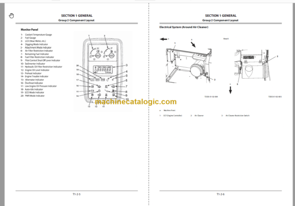 Hitachi ZX370LCH ZX400MTH GI Technical and Workshop Manual