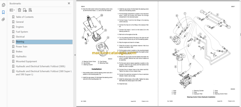 Case 570LXT 580 Super L 580L 590L 590 Super L Series 1 and Series 2 Service Manual