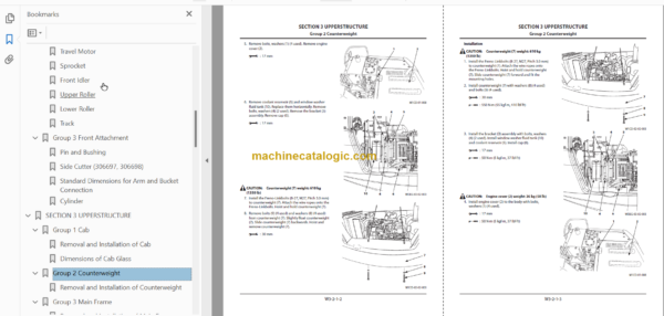 Hitachi ZX35U-5N Hydraulic Excavator Technicial and Workshop Manual