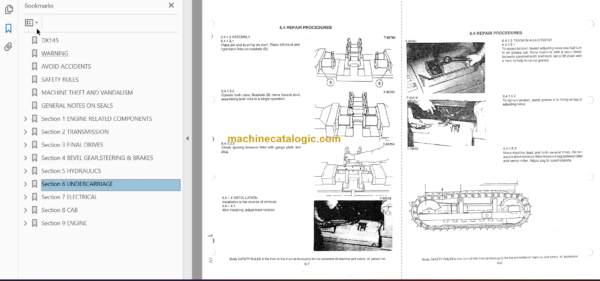 Hitachi DX145 Crawler Dozer Service Manual