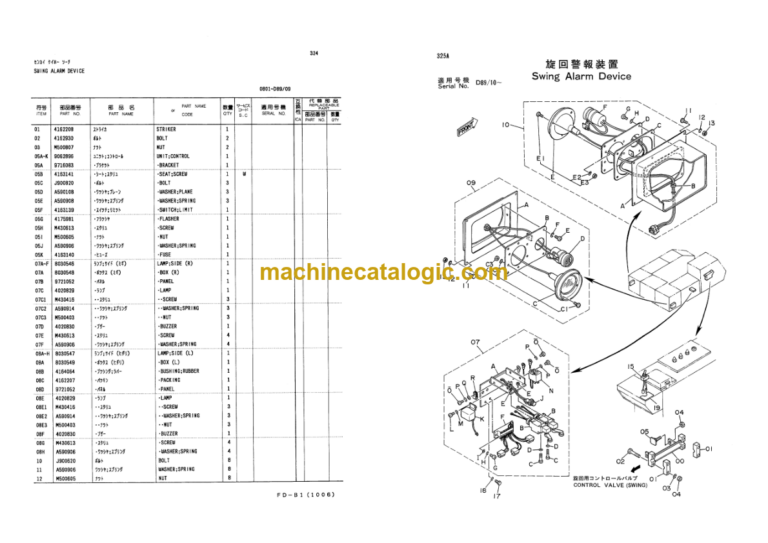 Hitachi KH125-3 Crawler Crane Parts Catalog