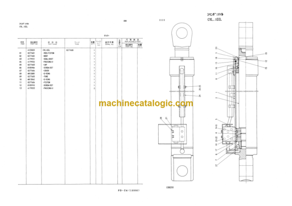 Hitachi KH500L KH500L-PD Equipment Components Parts Catalog