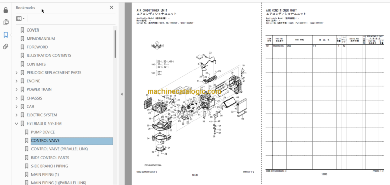 Hitachi ZW180-6 180PL-6 Wheel Loader (PPD850-1-2) Parts Catalog