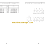 Hitachi Sumitomo SCX1800A-3 Bracing List