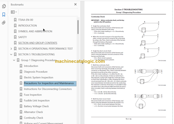 Hitachi ZX470-5B ZX470LC-5B ZX470H-5B ZX470LCH-5B ZX470R-5B ZX470LCR-5B Technical and Workshop Manual