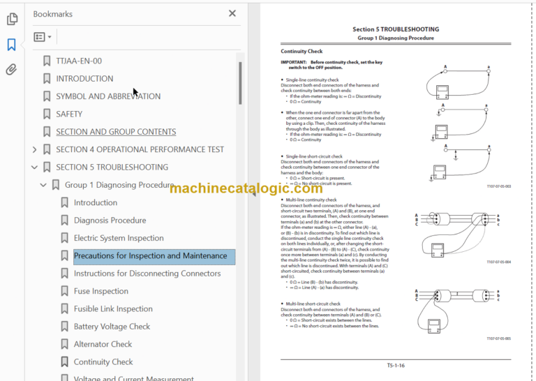 Hitachi ZX470-5B ZX470LC-5B ZX470H-5B ZX470LCH-5B ZX470R-5B ZX470LCR-5B Technical and Workshop Manual