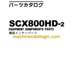 Hitachi Sumitomo SCX800HD-2 Equipment Components Parts Catalog