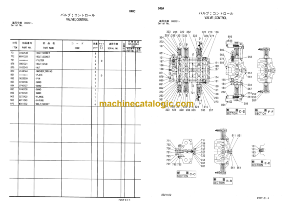 Hitachi Sumitomo SCX800HD-2 Equipment Components Parts Catalog