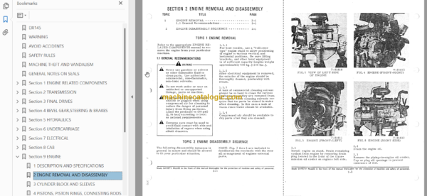 Hitachi DX145 Crawler Dozer Service Manual