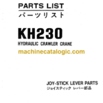 Hitachi KH230 JOY-STICK LEVER Parts Catalog Serial No.0102-
