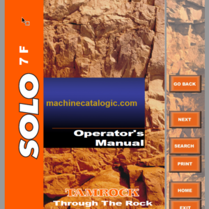 Sandvik SOLO 7-15 F Operator's Manual Serial No. 106A9520-1