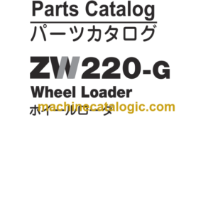 Hitachi ZW220-G Wheel Loader Parts Catalog