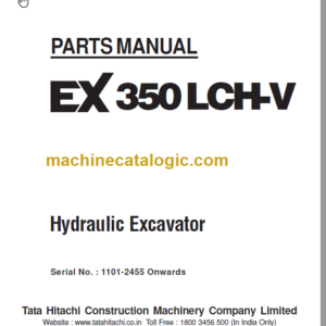 Hitachi EX350LCH-V Hydraulic Excavator Parts Catalog