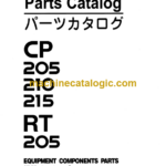Hitachi CP205 210 215 RT205 Equipment Components Parts Catalog