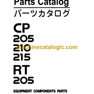 Hitachi CP205 210 215 RT205 Equipment Components Parts Catalog