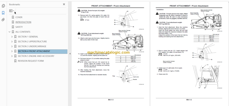 Hitachi ZX160W Technical and Workshop Manual