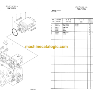 Hitachi CP205 210 215 RT205 Equipment Components Parts Catalog