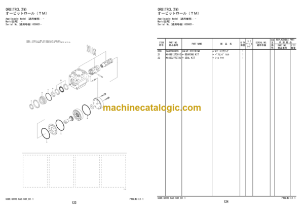 Hitachi ZW330-6 Wheel Loader Equipment Components Parts Catalog