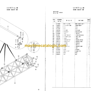 Hitachi Sumitomo SCX900-C HCME Spec. Crawler Crane Parts Catalog