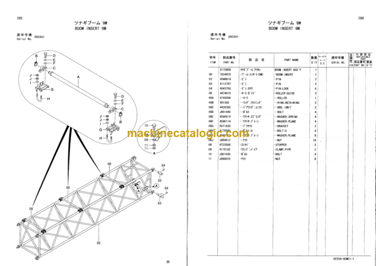 Hitachi Sumitomo SCX900-C HCME Spec. Crawler Crane Parts Catalog