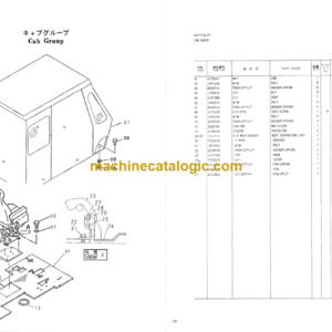 Hitachi KH230 JOY-STICK LEVER Parts Catalog Serial No.0102-