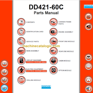 Sandvik DD421-60C Parts Manual Serial No. 116D46806-1