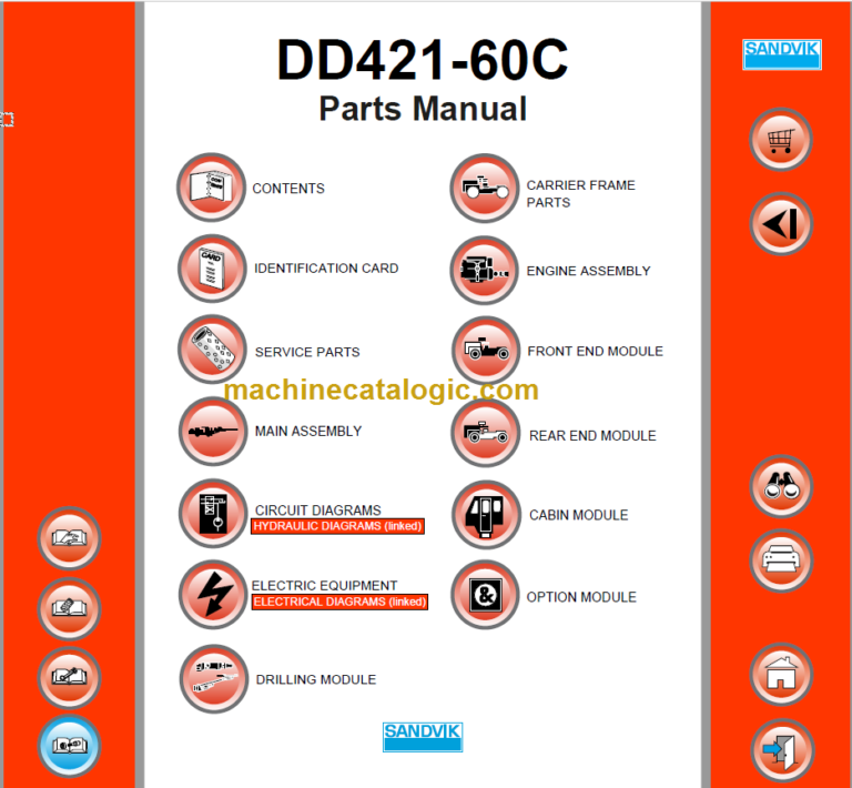 Sandvik DD421-60C Parts Manual Serial No. 116D46806-1