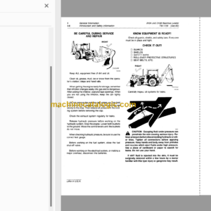 John Deere 310A and 310B Backhoe Loaders Technical Manual