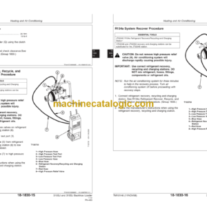 John Deere 310SJ and 315SJ Backhoe Loader Repair Technical Manual