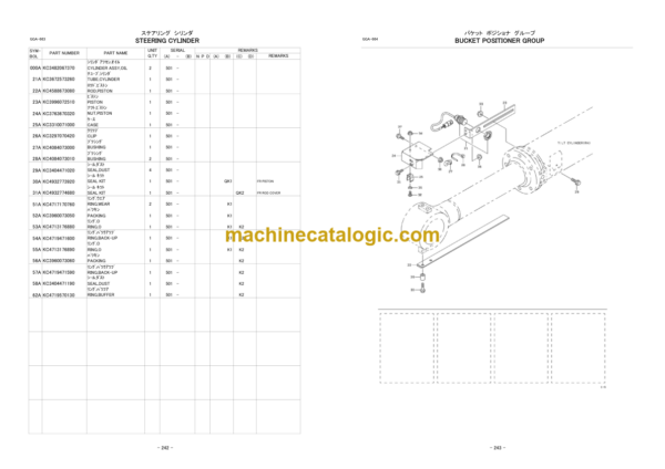 Hitachi ZW220-G Wheel Loader Parts Catalog