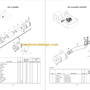 Hitachi EX350LCH-V Hydraulic Excavator Parts Catalog