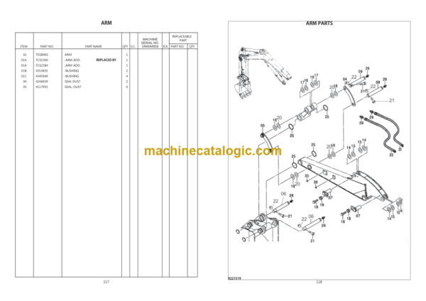 Hitachi ZX50 Parts Catalog