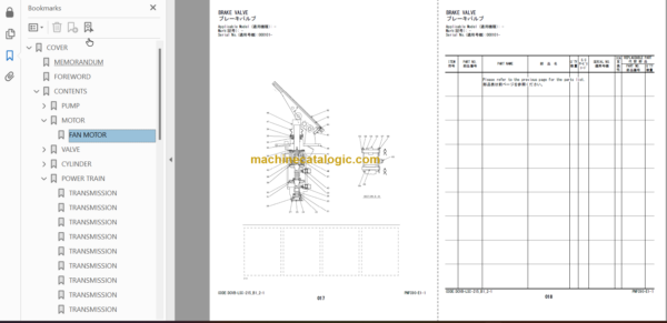 Hitachi ZW310-5A Wheel Loader Equipment Components Parts Catalog (PNFC90-E1-1)