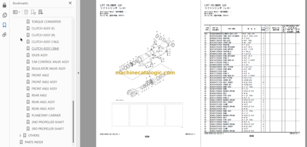 Hitachi ZW310-5A Wheel Loader Equipment Components Parts Catalog (PNFC90-E1-1)