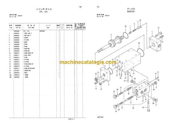 Hitachi Sumitomo SCX400 Equipment Components Parts Catalog