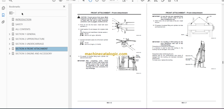 Hitachi ZX500LC ZX500LCH Technical and Workshop Manual