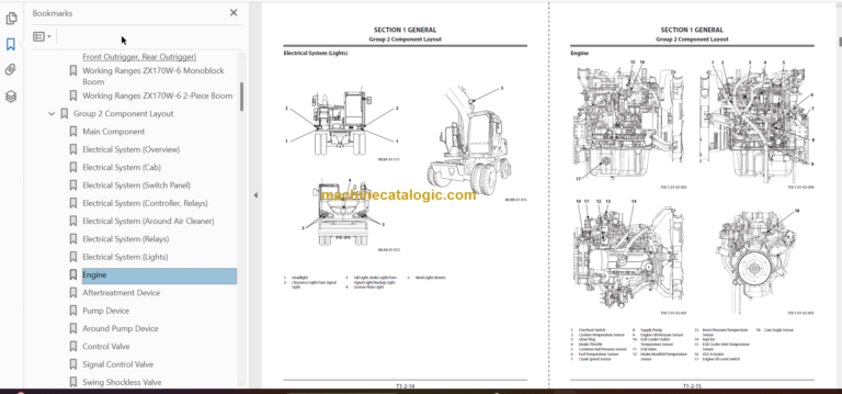 Hitachi ZX170W-6 Technical and Workshop Manual