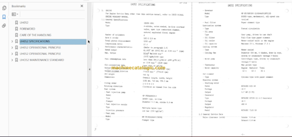 Hitachi UH052 Service Manual