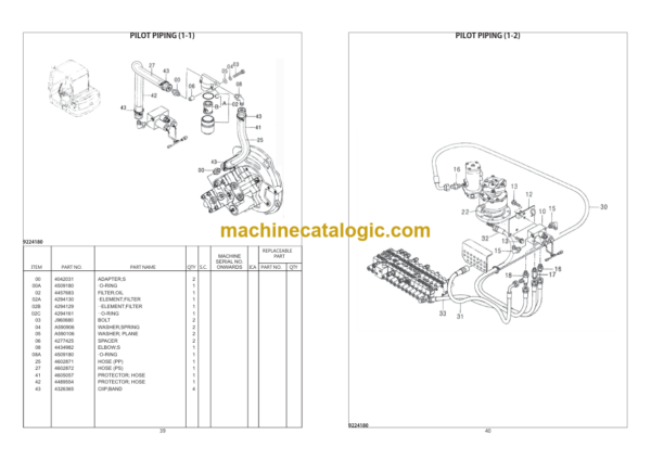 Hitachi ZX50 Parts Catalog